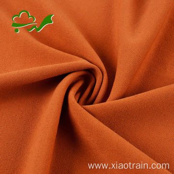 Poly spandex double knit crepe fabric for garment